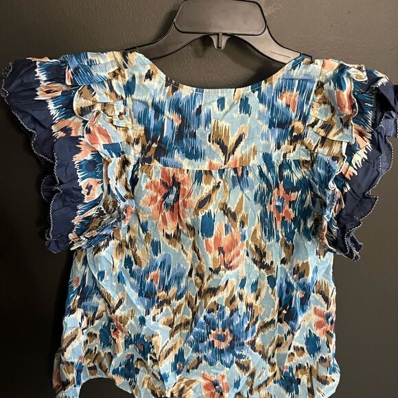 House of Harlow 1960 Revolve Zoey Ruffle Peasant Top Size Small - Picture 8 of 12